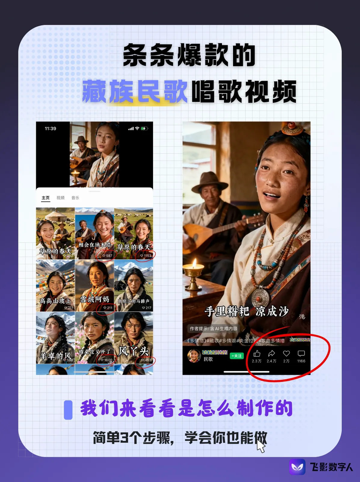 藏族民歌视频案例拆解