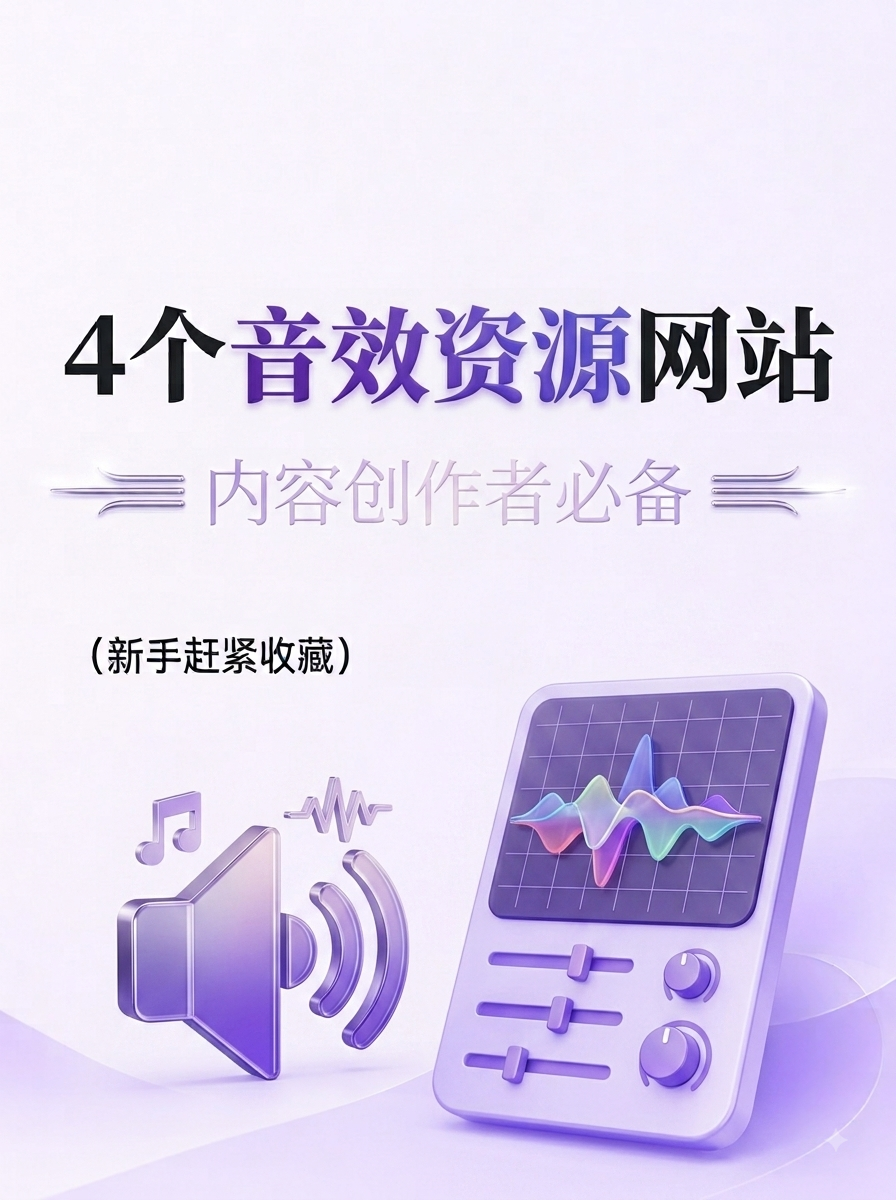 做视频缺音效？4 个可找免费商用音效的网站