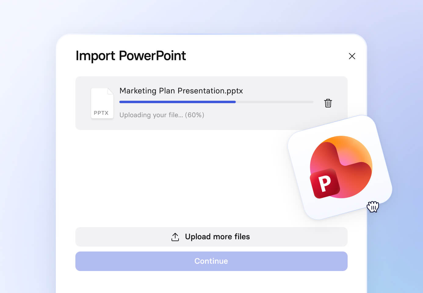 Synthesia导入PowerPoint官方功能页面